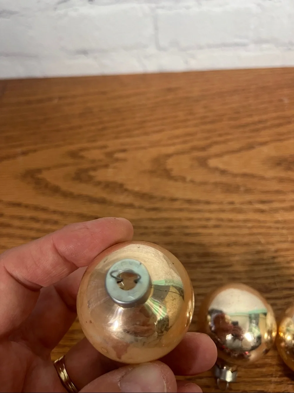 8 Made in USA Teardrop Ornaments 1 Shiny Brite USA Plastic Cap 3 Rauch all glass